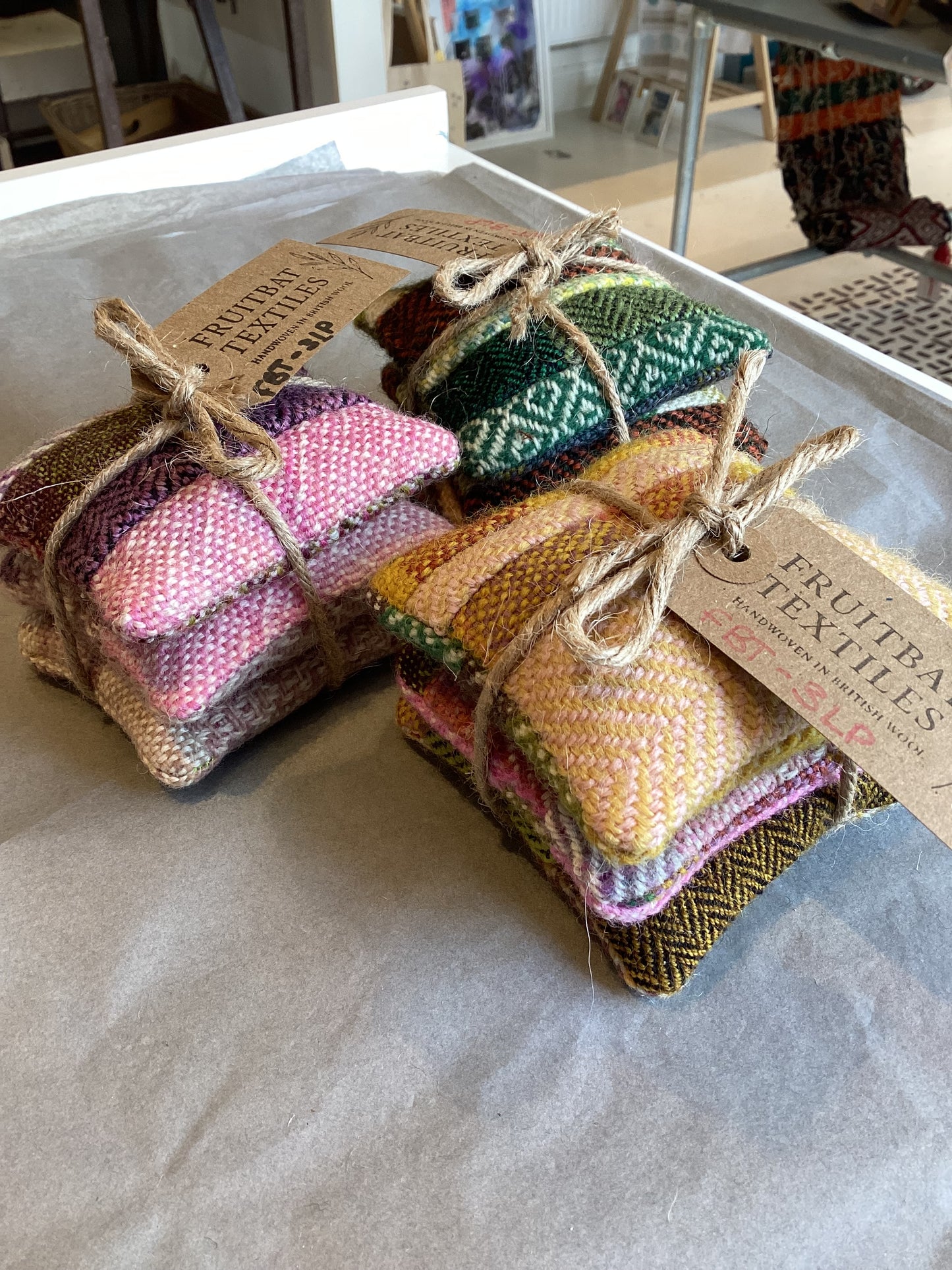FBT-3LP - Set of 3 Handmade Lavender Pouches