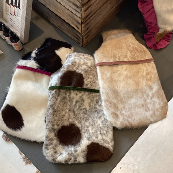 House of Herd Cowhide Hot Water Bottle HHWB004