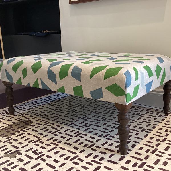 DT-02 - Christopher Farr x Josef and Anni Albers Foundation linen ottoman