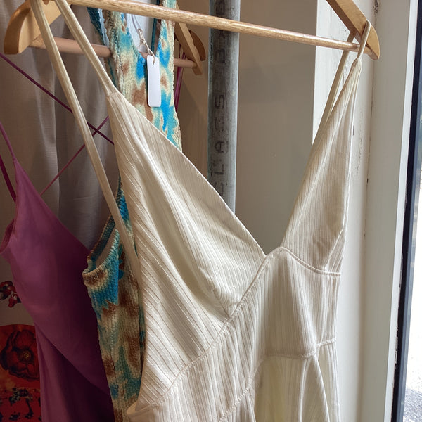 PLCF005 Free People Cream Strappy Top