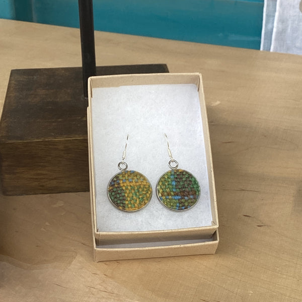 FLT-LGEAR1 - spring-on-the-avenue-plaid-handwoven-british-wool-large-earrings