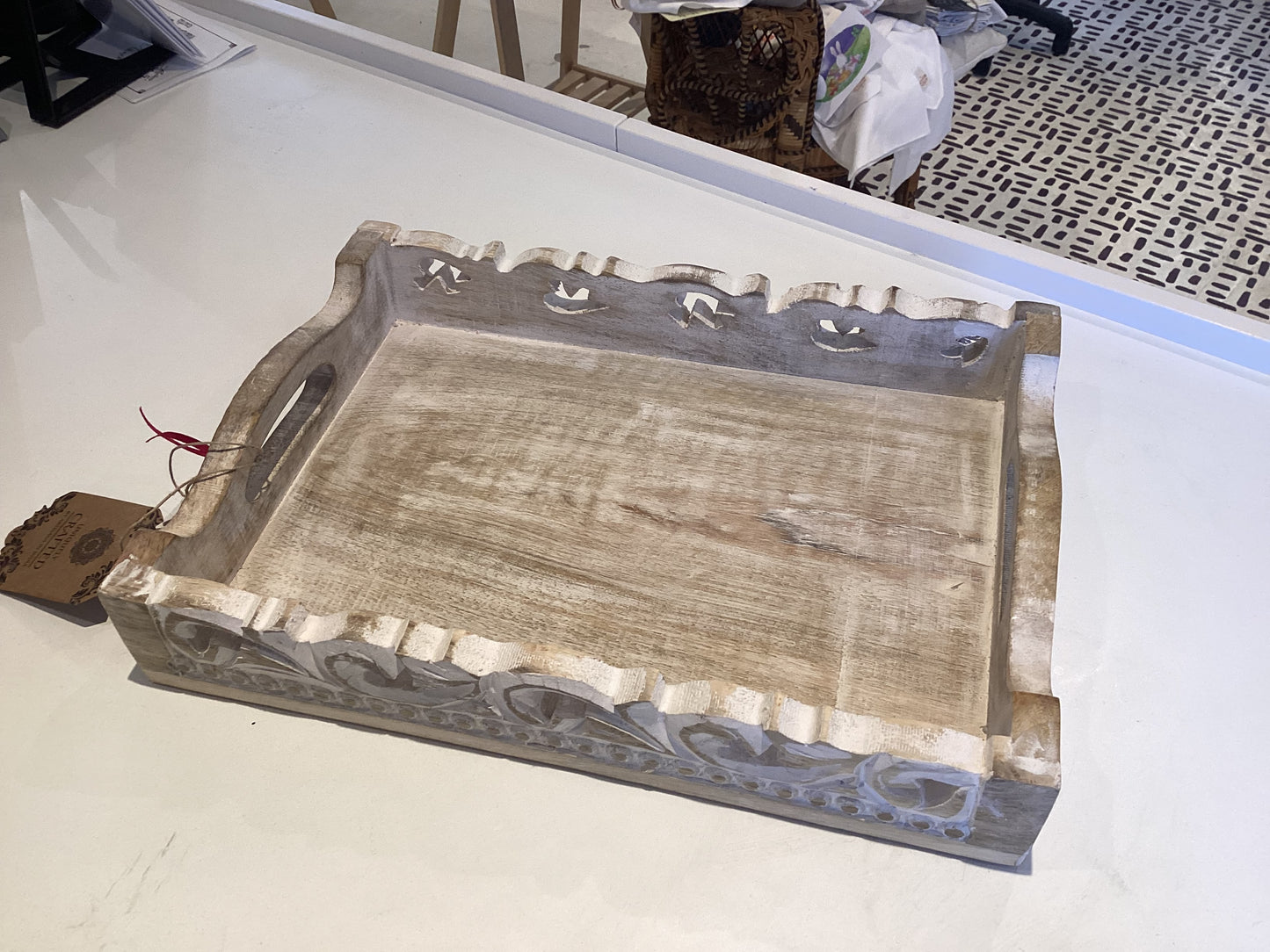 CB28 - Decorative Carved Tray Small