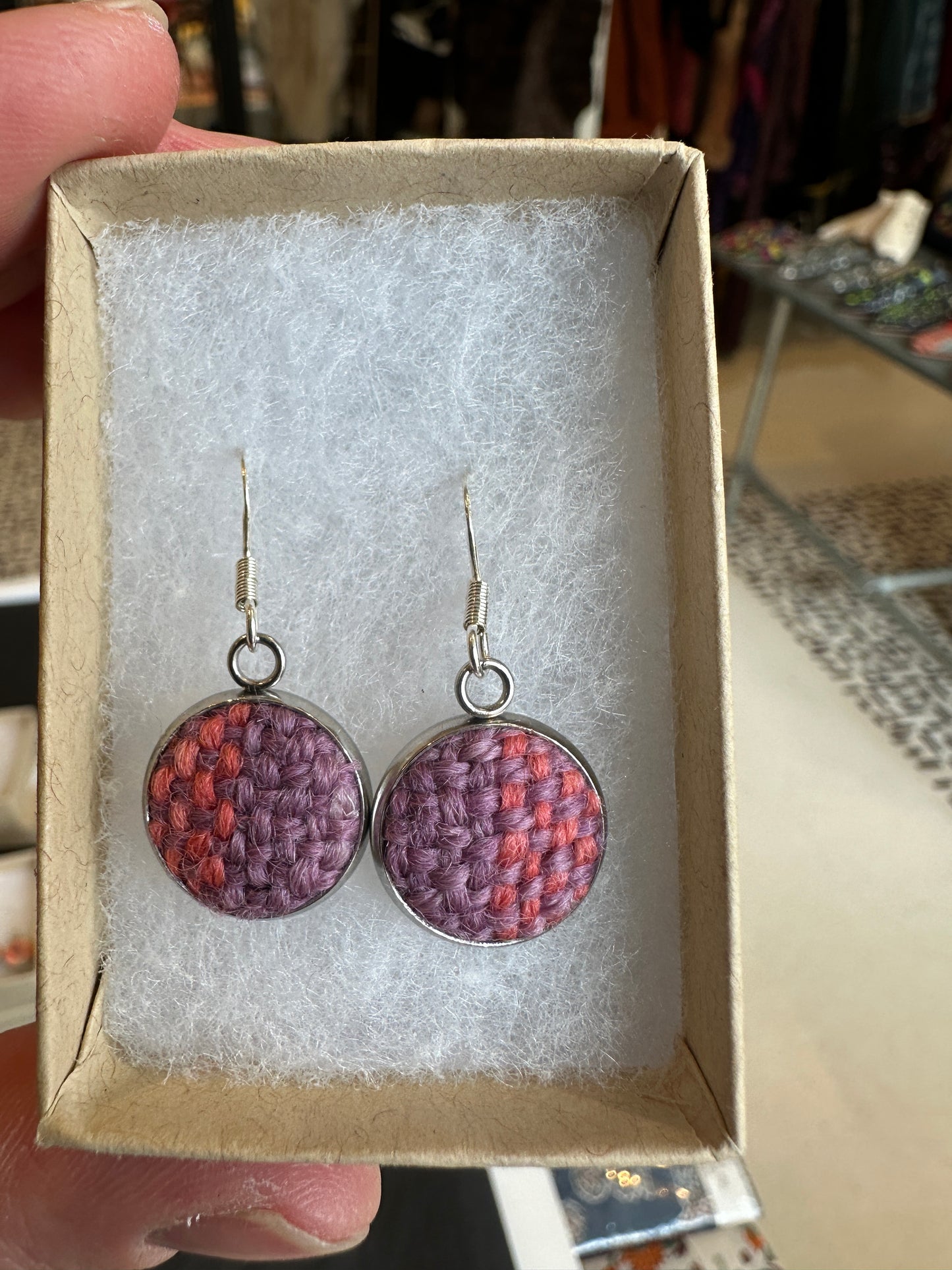 FBT-SMLEA - Small British Wool Earrings