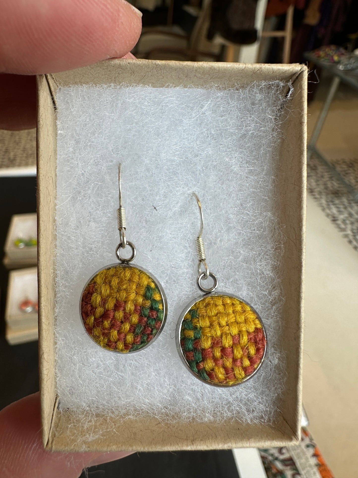 FBT-SMLEA - Small British Wool Earrings