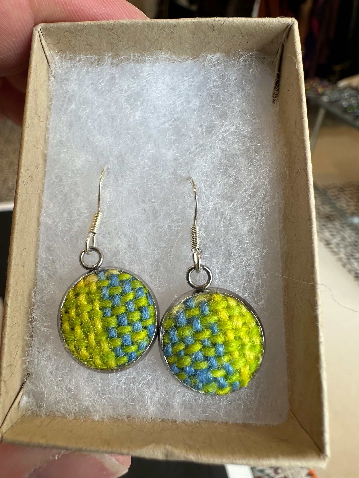 FBT-SMLEA - Small British Wool Earrings