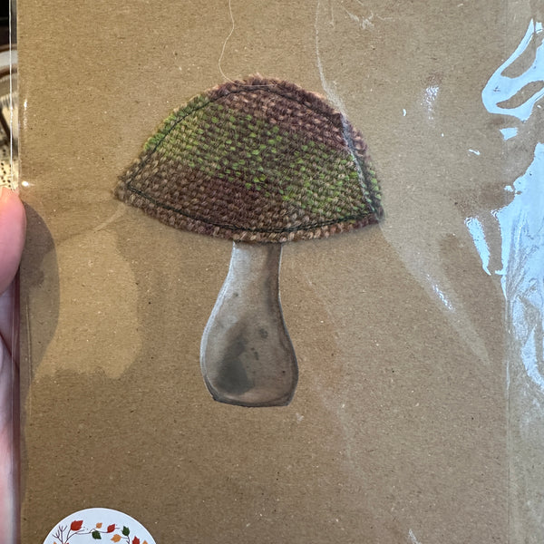 FBT-MUSH - Handmade British Wool Mushroom Card