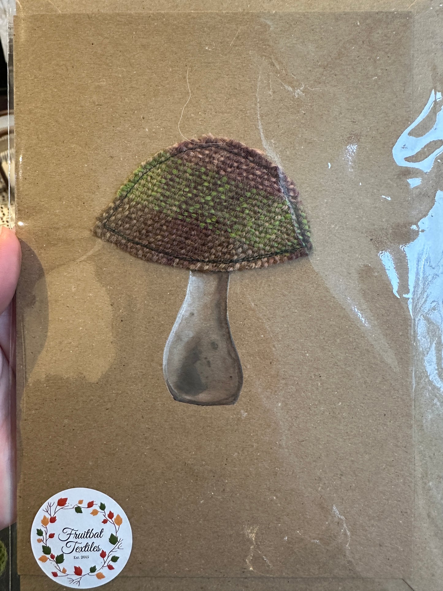 FBT-MUSH - Handmade British Wool Mushroom Card