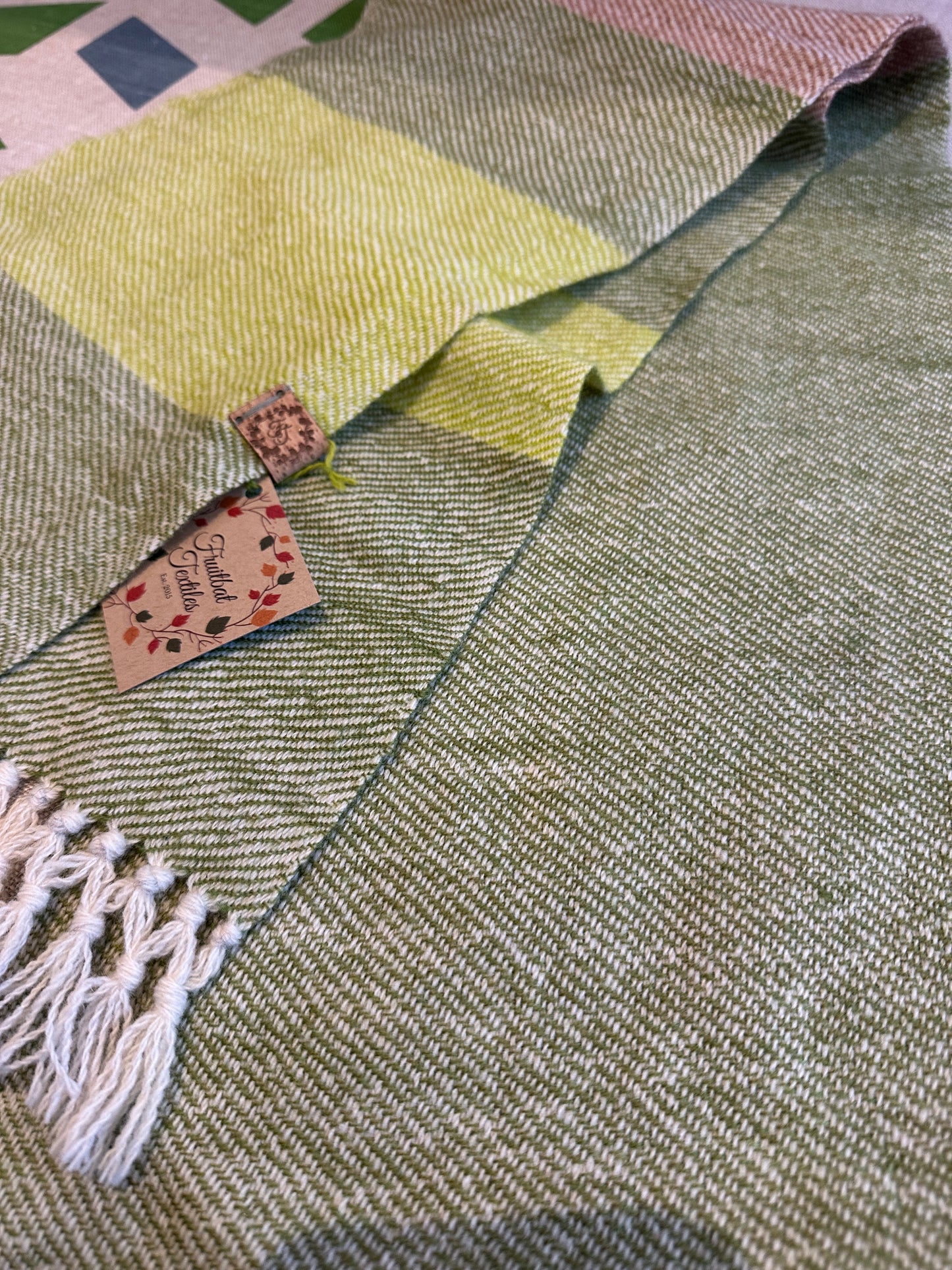 FBT-REGSCF - Hand dyed and woven British wool regular scarf