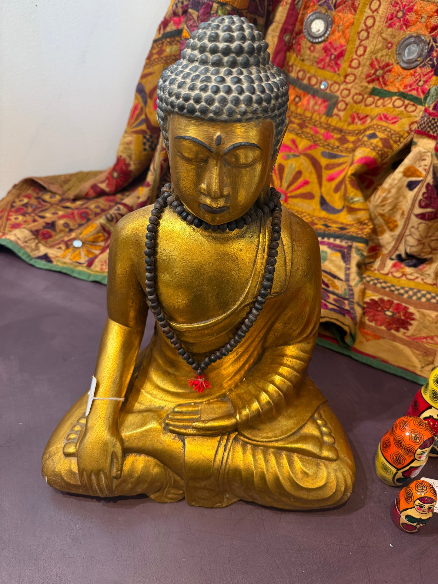 Vintage Thair Buddha with beads