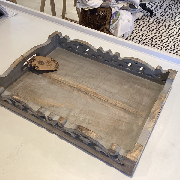 CB27 - Decorative Carved Tray Large