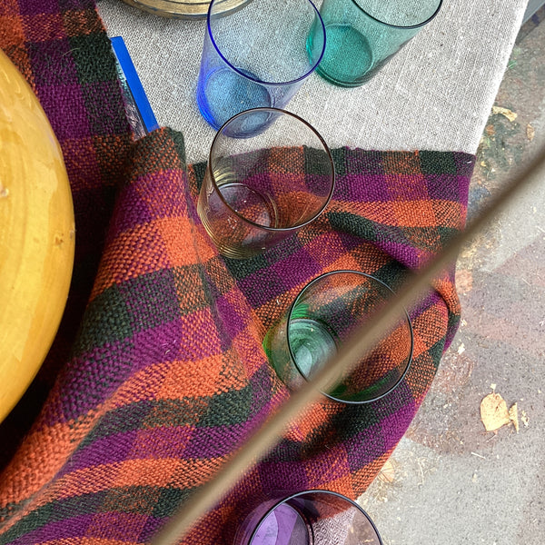 Mid century coloured glasses x5 DT-53