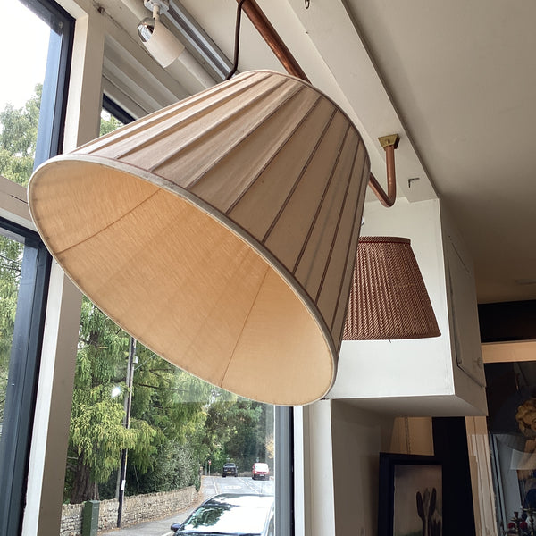 40cm Milano shade in Twig pleats w ochre lining DT-68