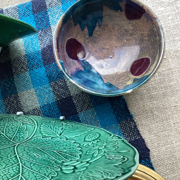 Small purple dish - discounted chipped DT-63