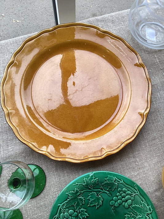 Terre e Provence ochre serving platter DT-55