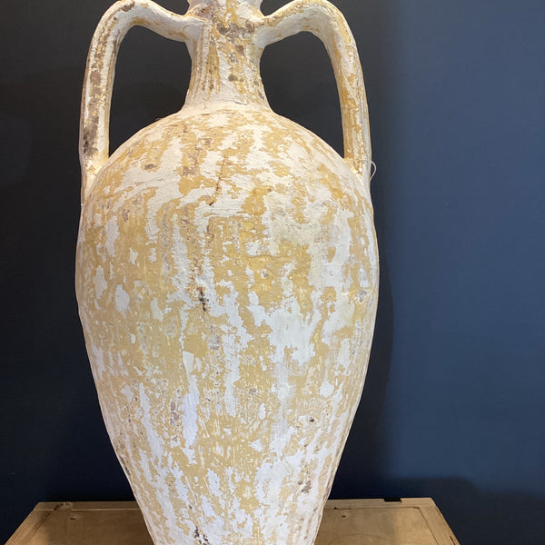 DT-10 - Large antique Turkish olive oil amphora with white paint