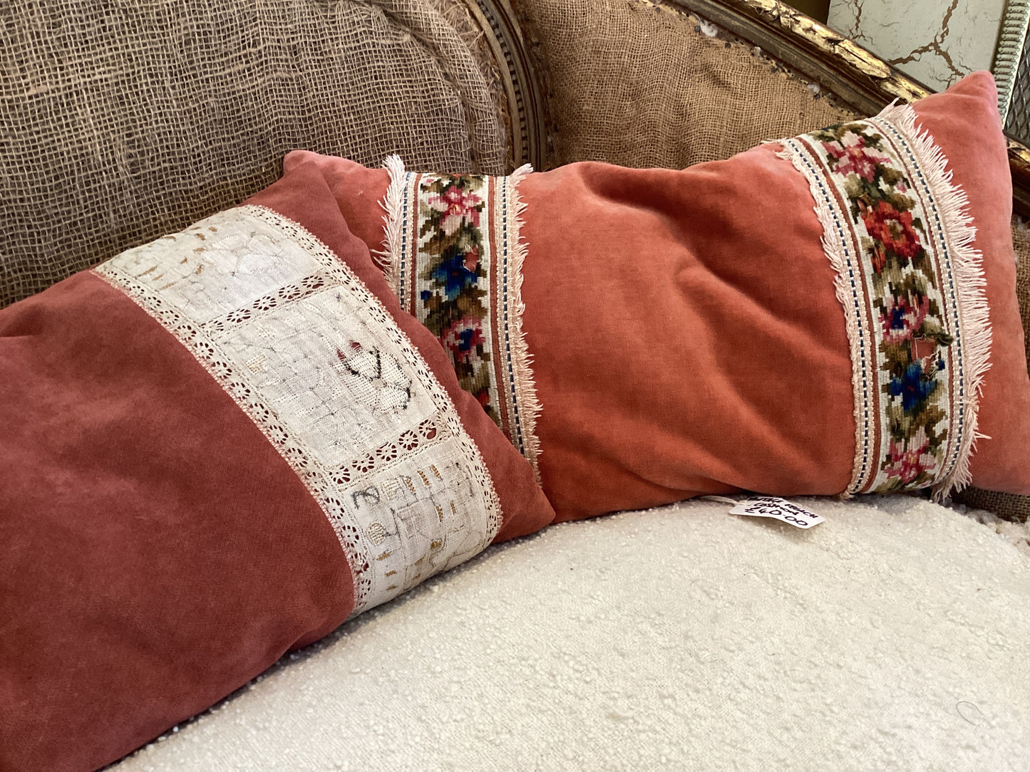 IS-7 French Velvet Vintage Cushions