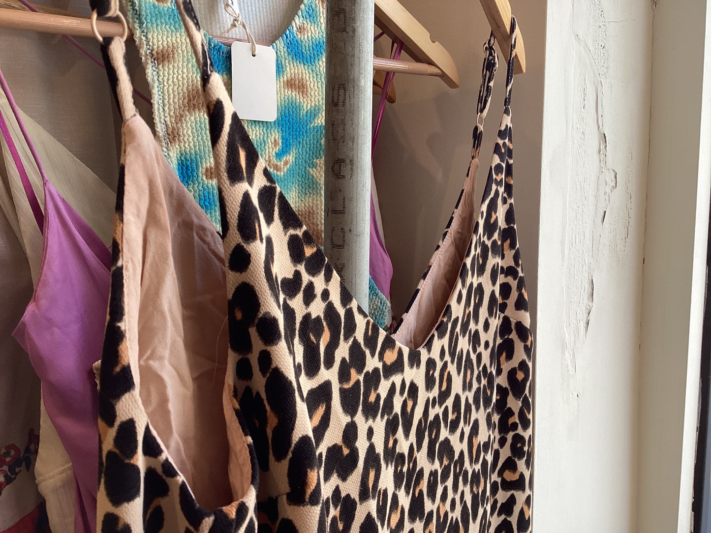 PLCF008 Hush Leopard Strappy Dress