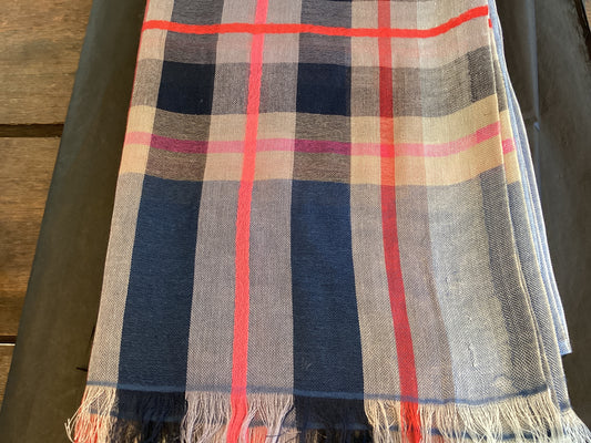 HA133 Ibiza Neon check scarf