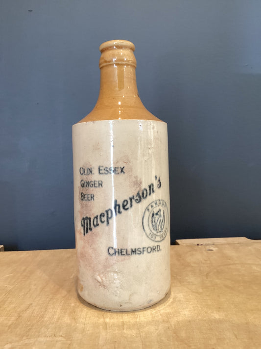DT-26 Vintage Macpherson’s ginger beer ceramic bottle