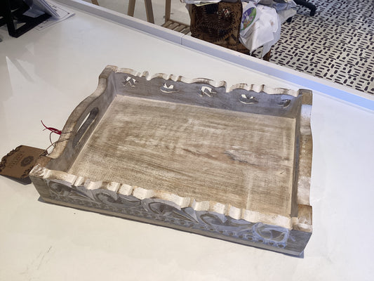 CB28 - Decorative Carved Tray Small