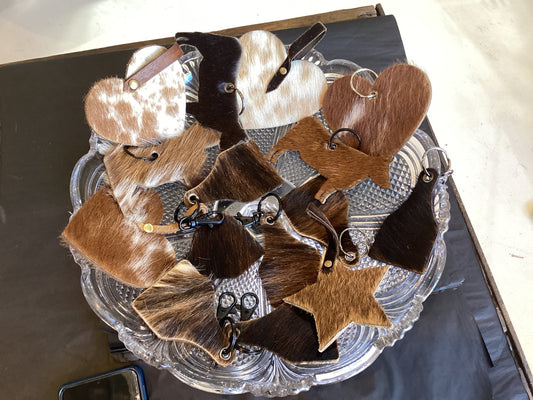 HHKD01 cowhide keyrings & decorations