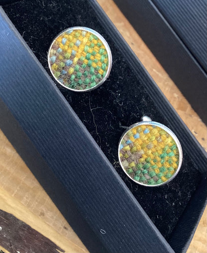 FLT-CUFF1 - spring-on-the-avenue-plaid-handwoven-british-wool-cufflinks
