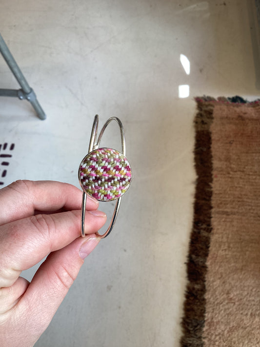 FLT-BANG2 - dark-magnolia-painted-weft-handwoven-british-wool-bangle