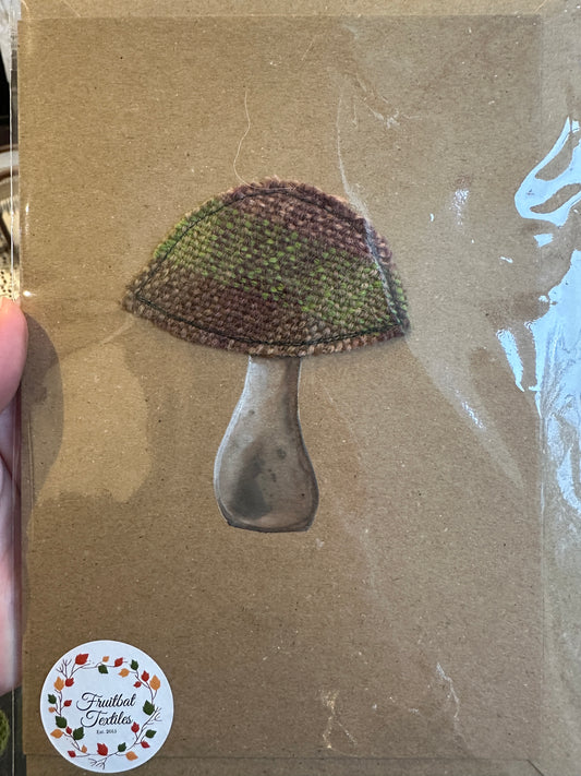 FBT-MUSH - Handmade British Wool Mushroom Card