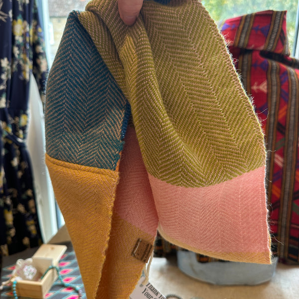 FBT-STSND - Colour Block Small British Wool Snood