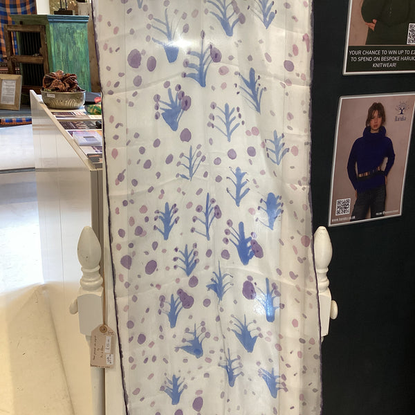 WT-1-MO - Hand Painted Winter Trees Silk Scarf