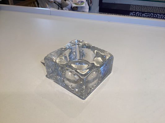 CB26 - Hand Slumped Glass Double Candle Holder