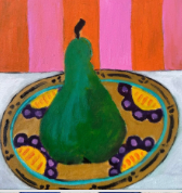 TFC_MM02 - Pear on Floral Plate